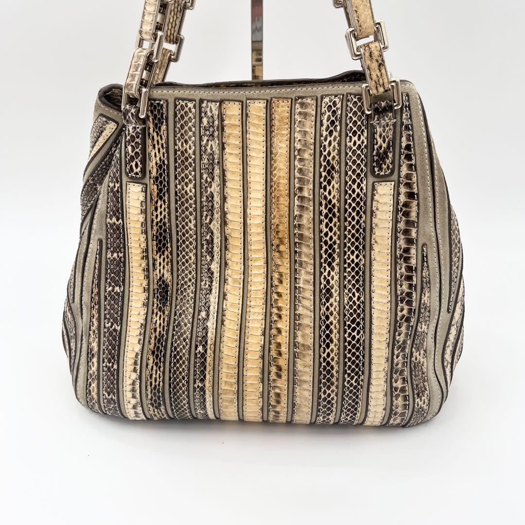 Amazon.co.jp: Anya Hindmarch Handbag Python Tote Bag Snake